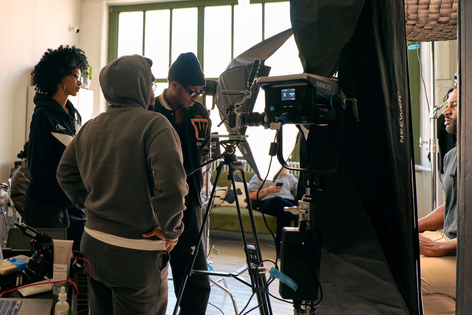 A frame from a shoot in Philadelphia