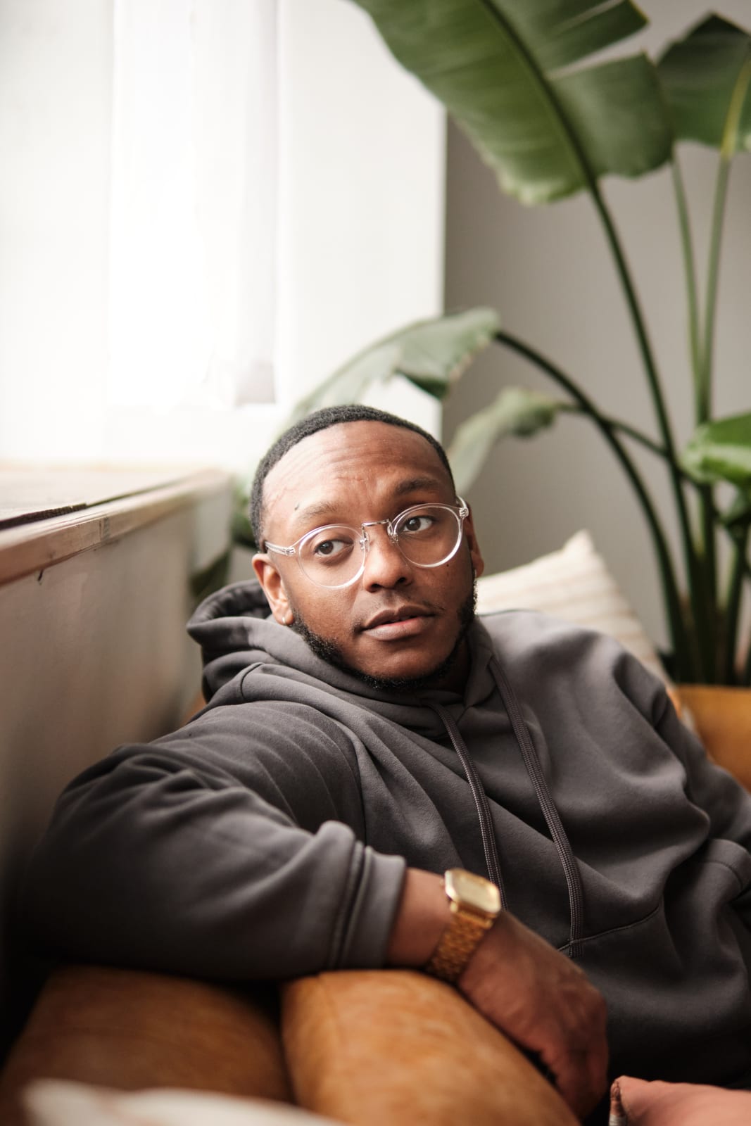 Tyler Henry at home in Philadelphia