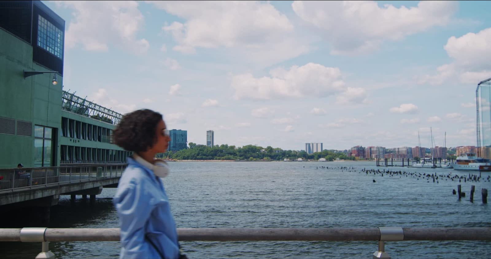 A walk through the city in Edifier headphones