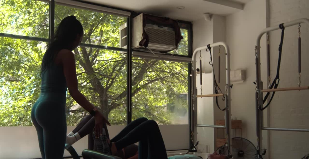 The reformer by the window, cut vertically